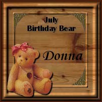 July birthday bear