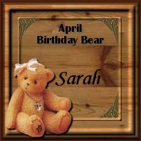 April birthday bear