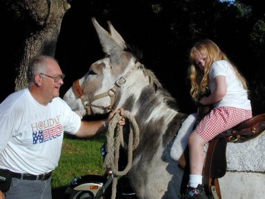 Kasey riding Dandy