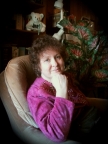 Stephanie in her chair at home in Soap Lake Washington