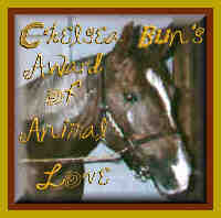 Chelsea Bun's Award of Animal Love