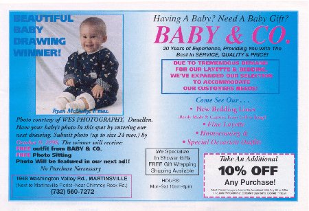 Ryan's Baby Contest Win Advertisement