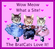 The Brat Cat Wow Meow What a Site Award.