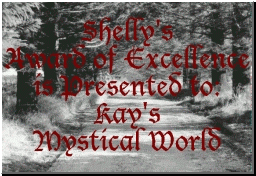 Shelly's Award of Excellence