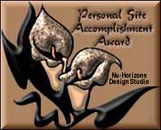 Nu-Horizons Design Studio Personal Site Accomplishment Award