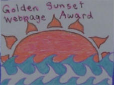 Golden Sunset Webpage Award