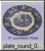 9" luncheon plate