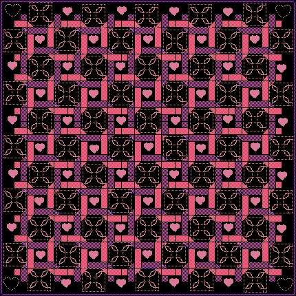 plaited block quilt