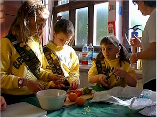 Brownies working together