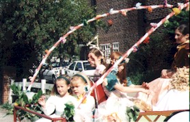 The Harvest Queen's float