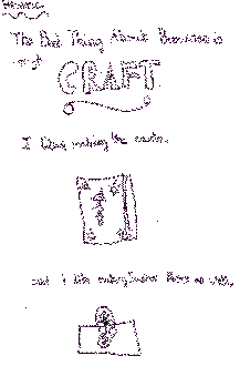 Rebecca likes craft