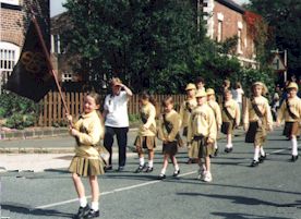 The Brownies with our flag