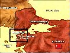 Map of gallipoli