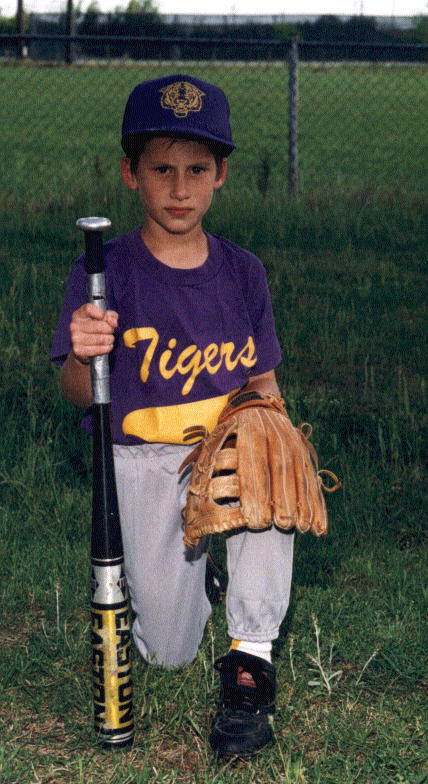 Joshua in his ball uniform during is last ball season