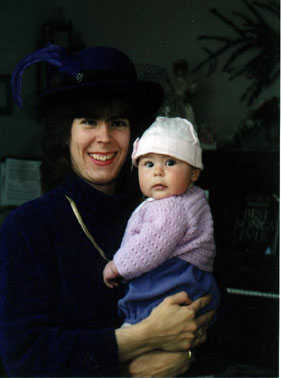 Mommy and Mira both like to wear hats