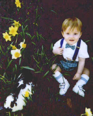 Curtis, Easter day, one week after his birthday