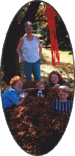 Us laying in the leaves