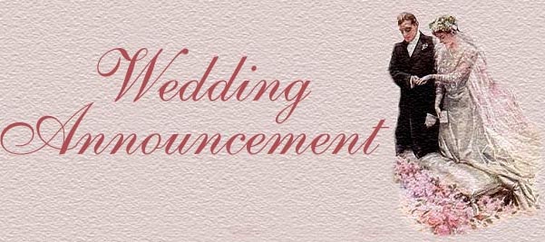 Wedding Announcement