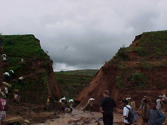 50 foot hole in the road (photo)