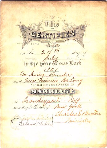 Marriage Certificate