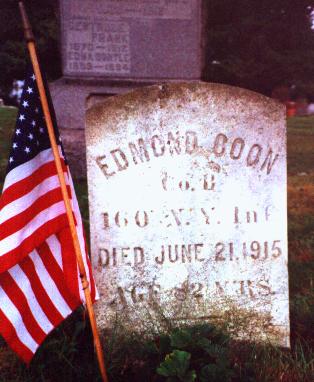 Gravestone of Pvt. Edmond Coon