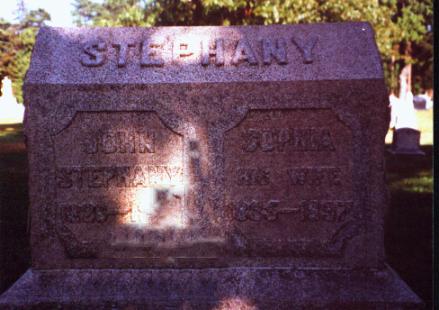 Grave of John and Sophia Stephany