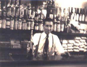 Al Stephany behind the bar