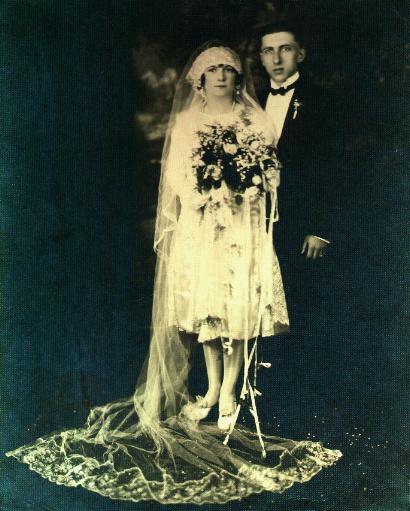 Wedding Portrait of Alfred and Mildred Stephany