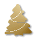 golden xmas tree