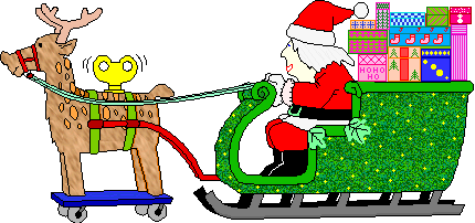 Santa in a sleigh