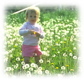 Girl in Field of Dandelions