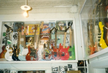 guitars autographed by famous band members!