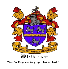 One of many Crests belonging to the Wilkinson name