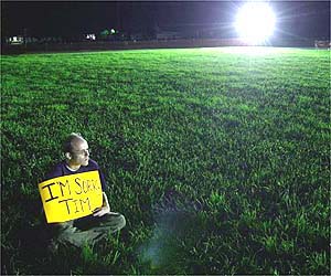 anti-death penalty protester