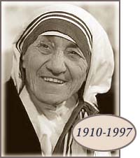 A picture of Mother Theresa.