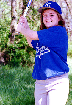 Crystal Playing Little League