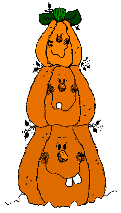 stack of pumpkins