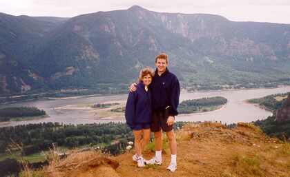 Mark and me on Hamilton Mountain