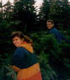 Mark and me at the tree farm.