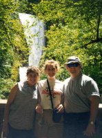 Us hiking at Bridal Veil