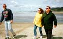 Wes, Francie, Andy at Cannon Beach