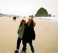 Francie and me at Cannon Beach