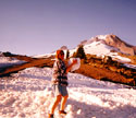 Jenn on Mt. Hood