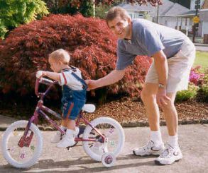 Mark & Anthony on bike