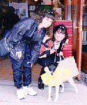 Linda & I and poncho dog