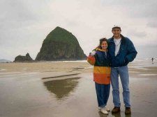 Mark and me at Haystack Rock