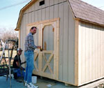 Painting the yardbarn