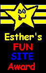 Esther's FUN SITE Award