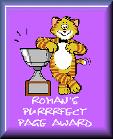 Roman's Purrfect Page Award