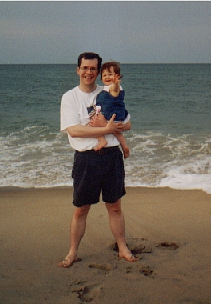 Emily and Pops on the beach